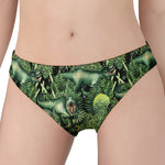 T-Rex Dinosaur And Jurassic Plants Print Women's Panties
