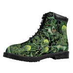 T-Rex Dinosaur And Jurassic Plants Print Work Boots