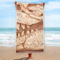 T-Rex Fossil Print Beach Towel