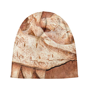 T-Rex Fossil Print Beanie