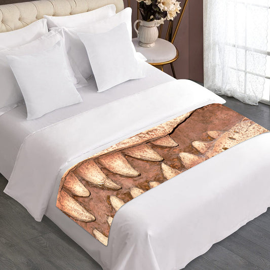 T-Rex Fossil Print Bed Runner