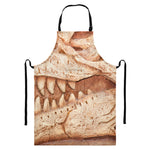 T-Rex Fossil Print Bib Apron With Pocket