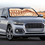 T-Rex Fossil Print Car Windshield Sun Shade