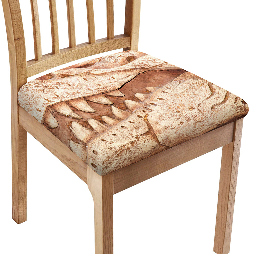 T-Rex Fossil Print Chair Cushion Cover