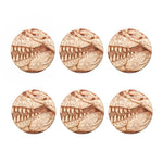 T-Rex Fossil Print Coaster Set