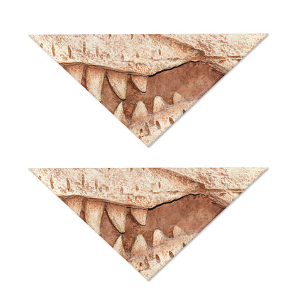 T-Rex Fossil Print Dog Bandana