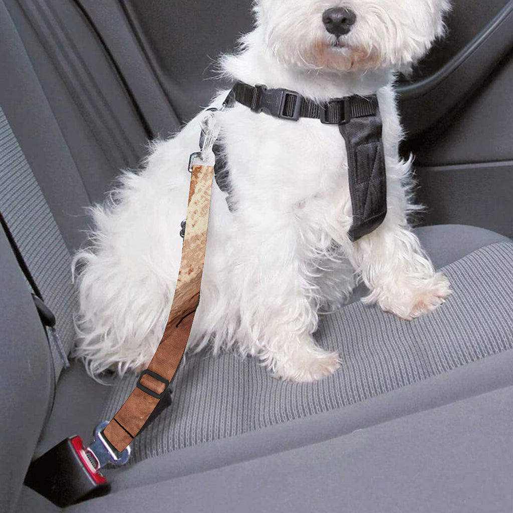 T-Rex Fossil Print Dog Seat Belt