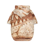 T-Rex Fossil Print Dog Zip Up Hoodie