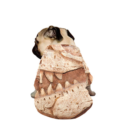 T-Rex Fossil Print Dog Zip Up Jacket