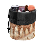 T-Rex Fossil Print Drawstring Makeup Bag