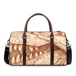 T-Rex Fossil Print Duffle Bag