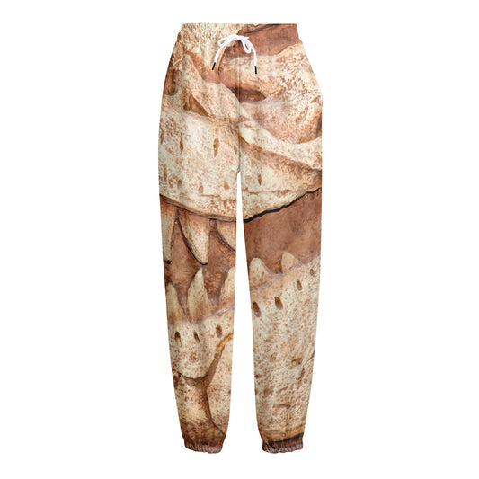 T-Rex Fossil Print Fleece Lined Knit Pants