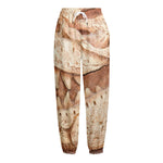 T-Rex Fossil Print Fleece Lined Knit Pants