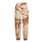 T-Rex Fossil Print Fleece Lined Knit Pants