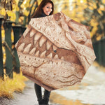 T-Rex Fossil Print Foldable Umbrella