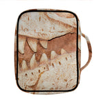 T-Rex Fossil Print Front Pocket Bible Bag