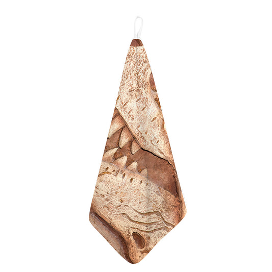 T-Rex Fossil Print Hand Towel