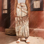 T-Rex Fossil Print Harem Pants