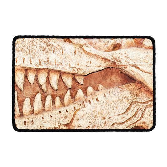 T-Rex Fossil Print Kitchen Mat
