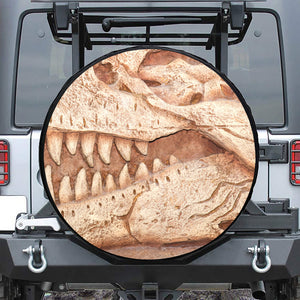 T-Rex Fossil Print Leather Spare Tire Cover