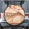 T-Rex Fossil Print Leather Spare Tire Cover