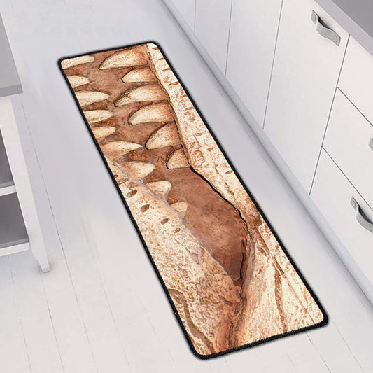 T-Rex Fossil Print Long Kitchen Mat
