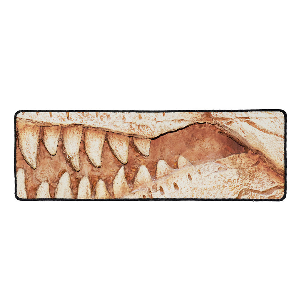 T-Rex Fossil Print Long Kitchen Mat