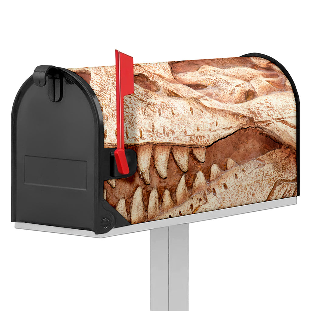 T-Rex Fossil Print Mailbox Cover
