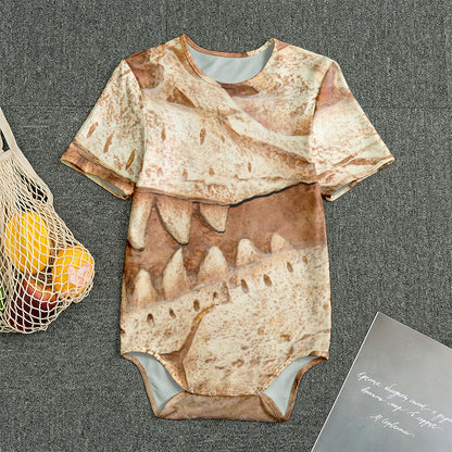 T-Rex Fossil Print Men's Bodysuit