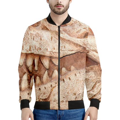 T-Rex Fossil Print Men's Bomber Jacket