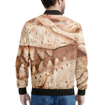 T-Rex Fossil Print Men's Bomber Jacket