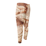 T-Rex Fossil Print Men's Compression Pants
