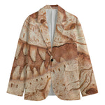 T-Rex Fossil Print Men's Cotton Blazer