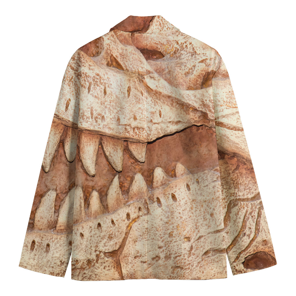 T-Rex Fossil Print Men's Cotton Blazer