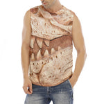 T-Rex Fossil Print Men's Fitness Tank Top