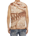 T-Rex Fossil Print Men's Fitness Tank Top