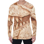 T-Rex Fossil Print Men's Long Sleeve T-Shirt
