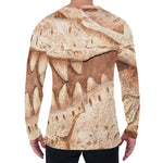 T-Rex Fossil Print Men's Long Sleeve T-Shirt