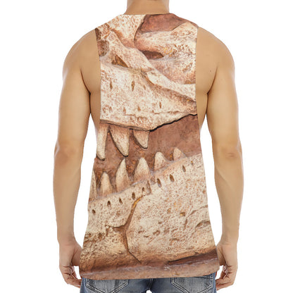 T-Rex Fossil Print Men's Muscle Tank Top