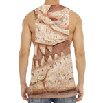 T-Rex Fossil Print Men's Muscle Tank Top