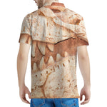 T-Rex Fossil Print Men's Polo Shirt