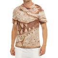 T-Rex Fossil Print Men's Short Sleeve Rash Guard