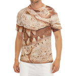 T-Rex Fossil Print Men's Short Sleeve Rash Guard