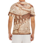 T-Rex Fossil Print Men's Short Sleeve Rash Guard