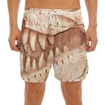 T-Rex Fossil Print Men's Split Running Shorts