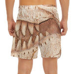 T-Rex Fossil Print Men's Split Running Shorts