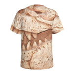 T-Rex Fossil Print Men's Sports T-Shirt