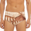 T-Rex Fossil Print Men's Triangle Swim Briefs