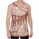 T-Rex Fossil Print Men's Velvet Tank Top