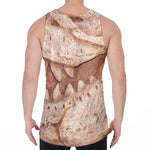 T-Rex Fossil Print Men's Velvet Tank Top